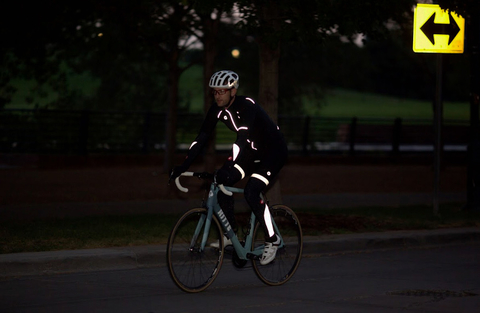 Reflective cycling clearance gear