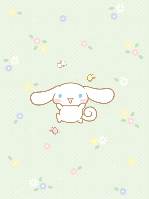 Download free Cute Cinnamoroll With Ribbons Wallpaper 