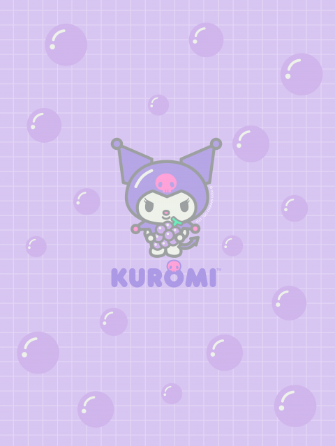 Download free Simple Black And White Kuromi Wallpaper - MrWallpaper.com