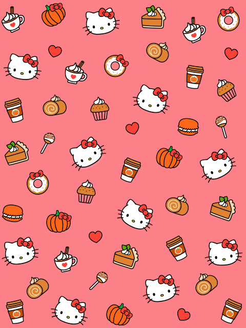 Hello Kitty Art Cute Logo Minimal iPhone 8 Wallpapers Free Download