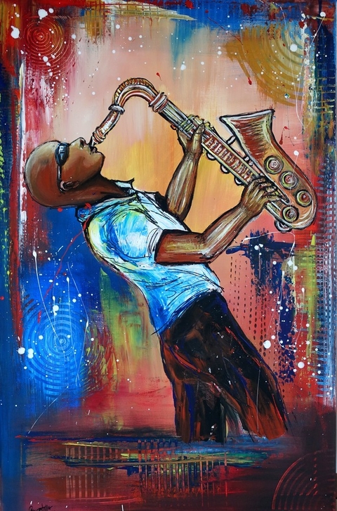 Saxophonspieler 2