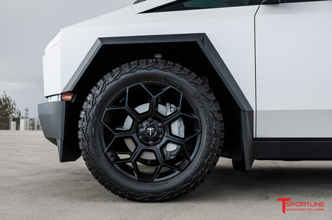 TMaxx Satin Crystal White Tesla Cybertruck with 22
