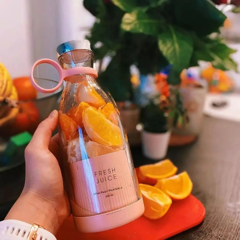 Mandarin Juice in New Year New Blend Portable Blender Bottle