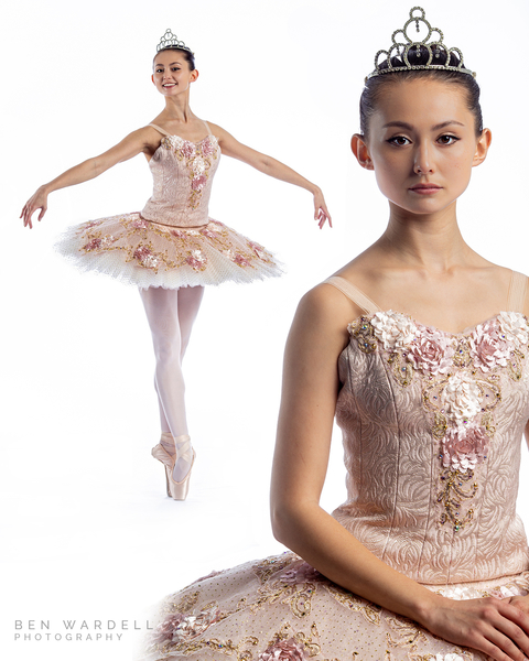 Pink ballet dancer costume. Express delivery