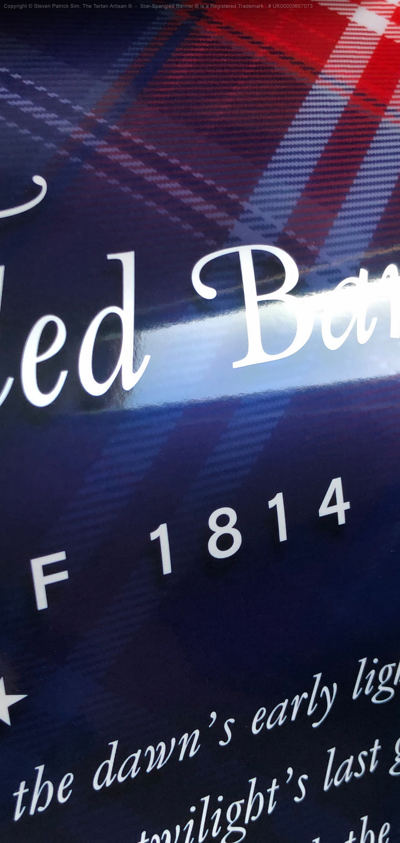 The Star-Spangled Banner Limited Edition metallic Print Detail 14
