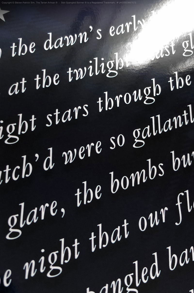 The Star-Spangled Banner Limited Edition metallic Print Detail 16