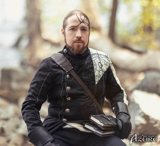 scholarly inquisitors artisans azure medieval larp bicolline duo black white mage wizard    3 