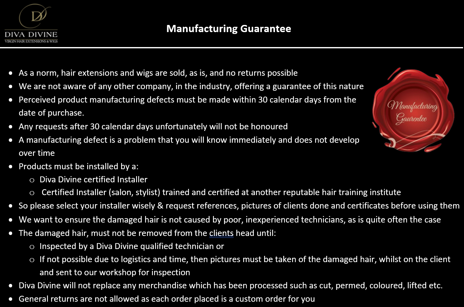 Manufacturing_Gaurentee